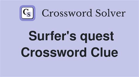 quest crossword clue